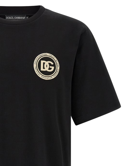 Dolce & Gabbana Svart Bomull T-Shirt - Image 3