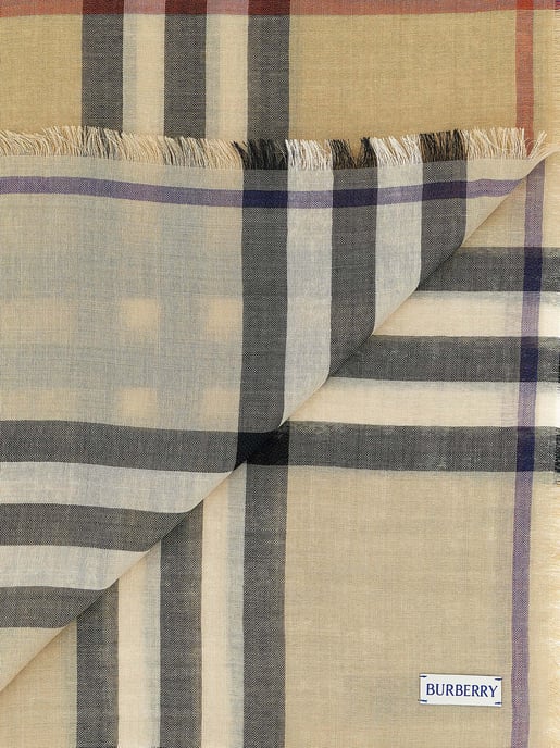 Burberry Beige Ullfoulard - Image 3