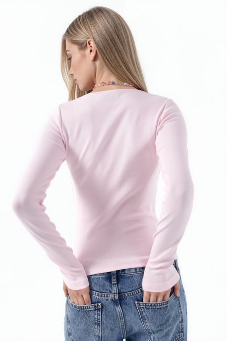 Lace Detailed V-Neck Blouse - Image 3