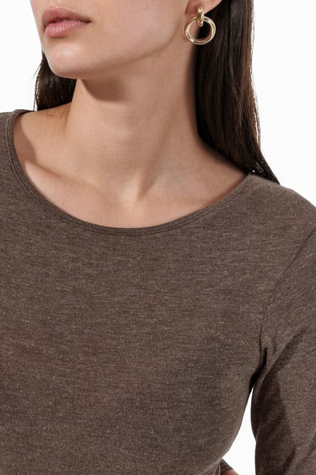 Slim Fit Lange Mouwen Transparante Blouse - Image 4