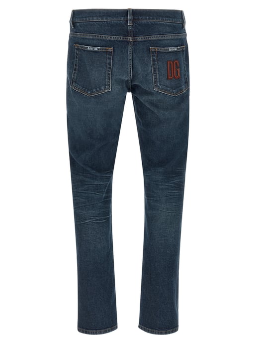 Dolce & Gabbana Blå Bomullsjeans Denim - Image 2