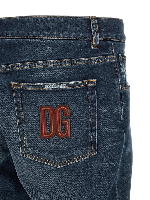 Dolce & Gabbana Blå Bomullsjeans Denim - Image 4
