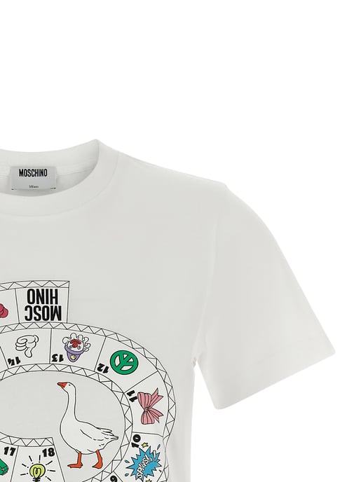 Moschino Vit Bomull T-shirt - Image 3