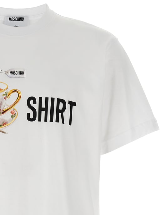Moschino White Cotton T-Shirt - Image 3