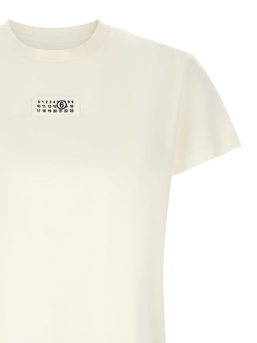 MM6 Maison Margiela White Cotton T-Shirt - Image 3