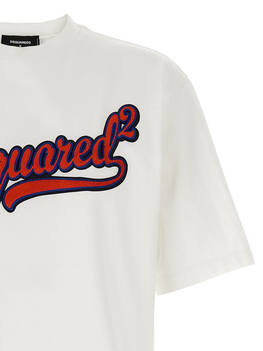 Dsquared² Vit Bomull T-shirt - Image 3