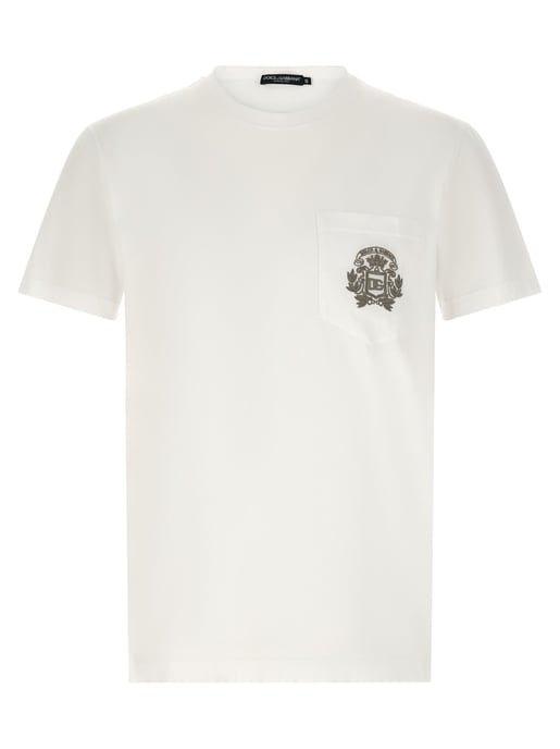 Dolce & Gabbana Witte Katoenen T-Shirt - Image 1