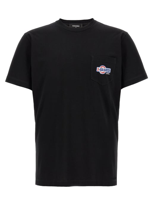 Dsquared² Svart Bomull T-shirt - Image 1