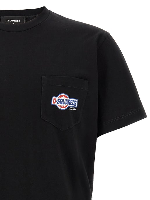 Dsquared² Svart Bomull T-shirt - Image 3