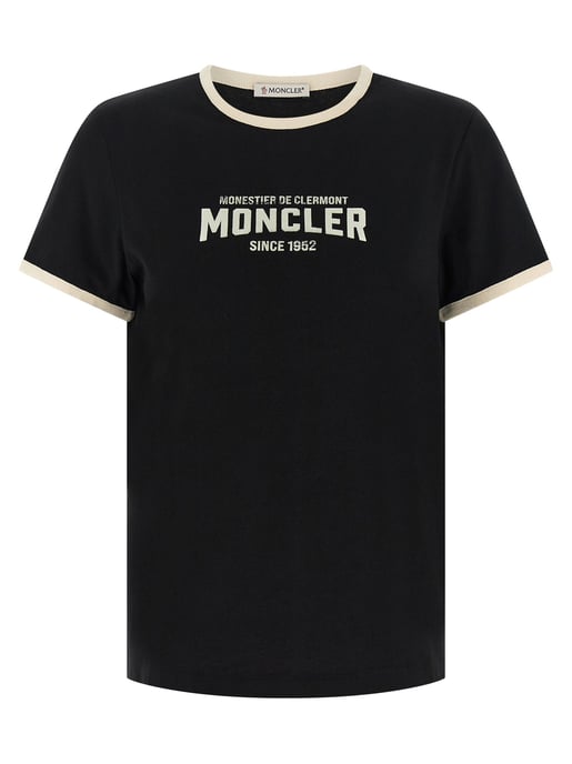 Moncler Black Cotton T-Shirt - Image 1