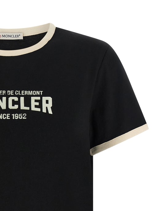 Moncler Black Cotton T-Shirt - Image 3
