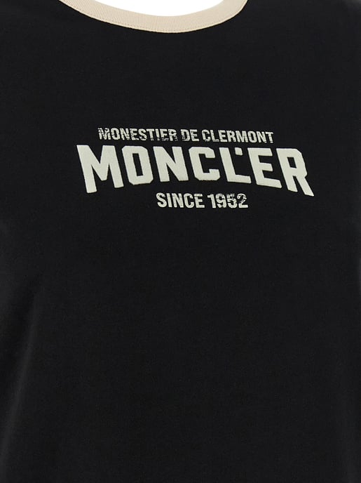 Moncler Black Cotton T-Shirt - Image 4