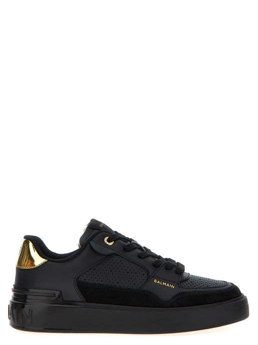 Balmain Svarta Kalvskinnssneakers - Image 1