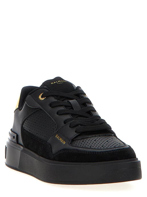 Balmain Svarta Kalvskinnssneakers - Image 2