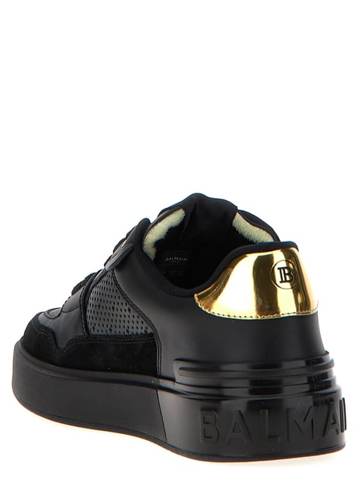 Balmain Svarta Kalvskinnssneakers - Image 3