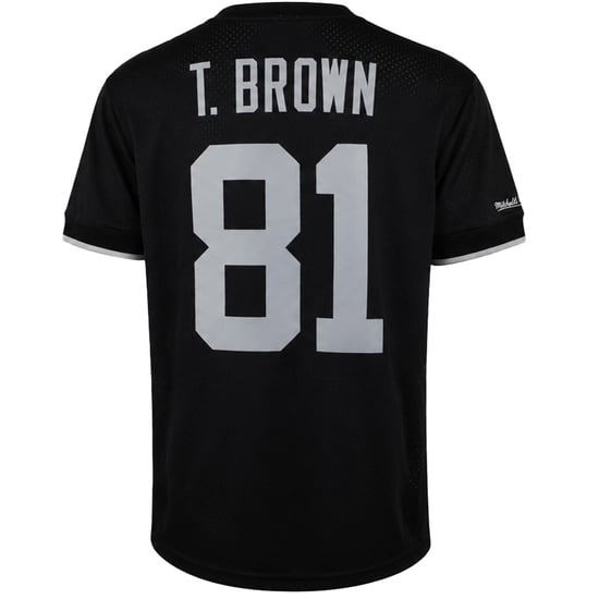 Mitchell & Ness NFL Houston Texas #T. Brown Mens Black T-Shirt - Image 2