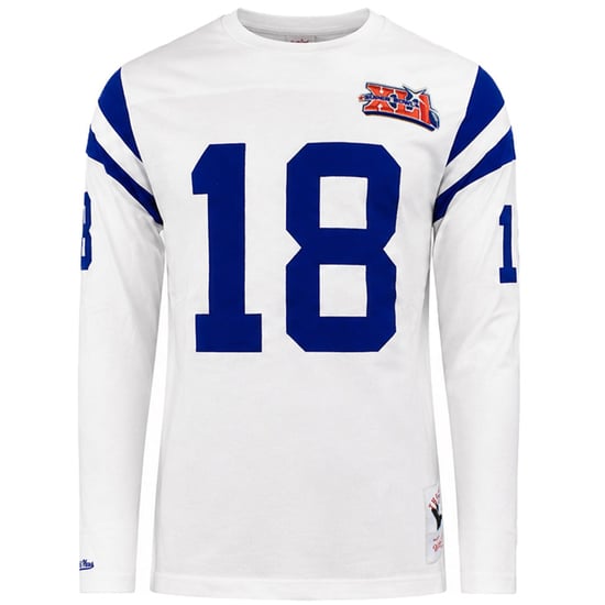 Mitchell & Ness NFL Indiana Colts #18 Manning Mens White Top - Image 1