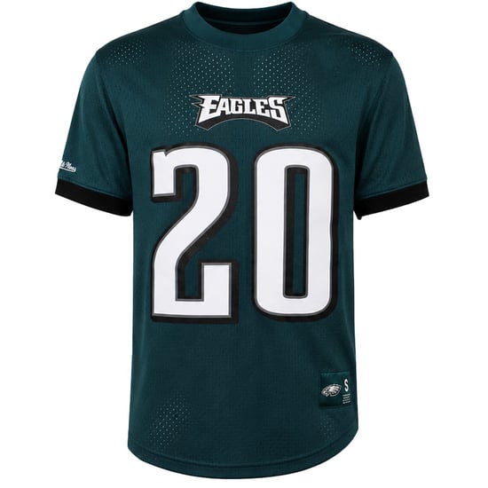 Mitchell & Ness NFL Philadelphia Eagles #Dawkins Mens Dark Green T-Shirt - Image 1