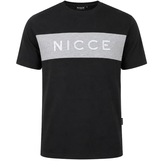 Nicce Mercury Stripe Mens Black T-Shirt - Image 1