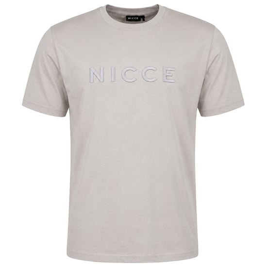 Nicce Mercury Mens Stone Grey T-Shirt - Image 1