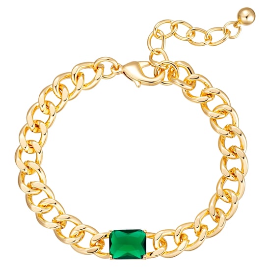 Lulu Jane Women's Brass Link Bracelet - Image 1