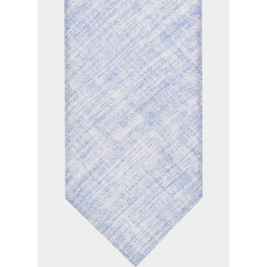 Profuomo Stropdas tie silk print light blue ppwa10039/b - Image 2