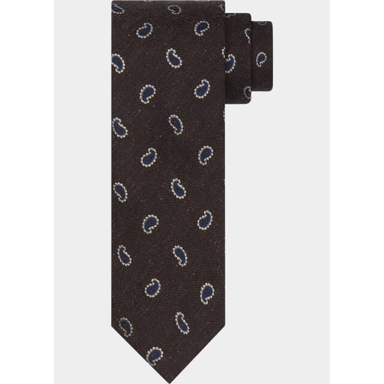 Profuomo Stropdas tie silk woven brown ppwa30006/a - Image 1