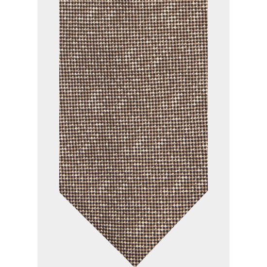 Profuomo Stropdas tie silk woven brown ppwa30056/b - Image 2