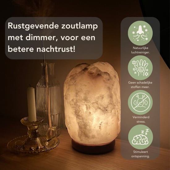 Orakl Dimbare zoutlamp luna 3-4 kg - Image 4