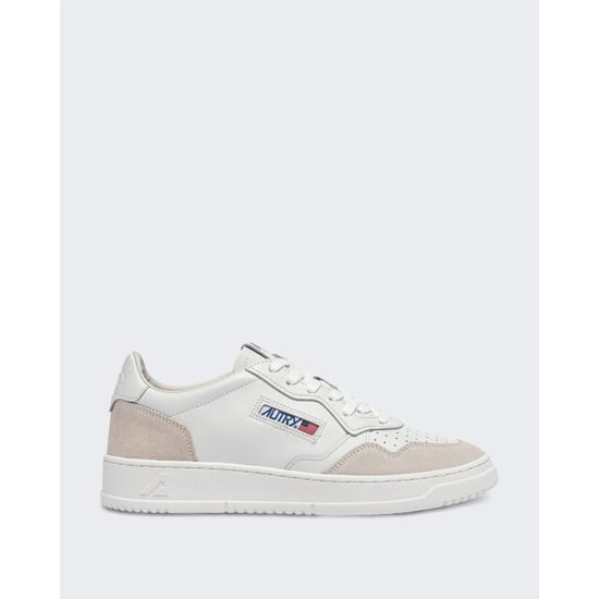 Autry Dames medalist low sneakers leer suède total white - Image 1