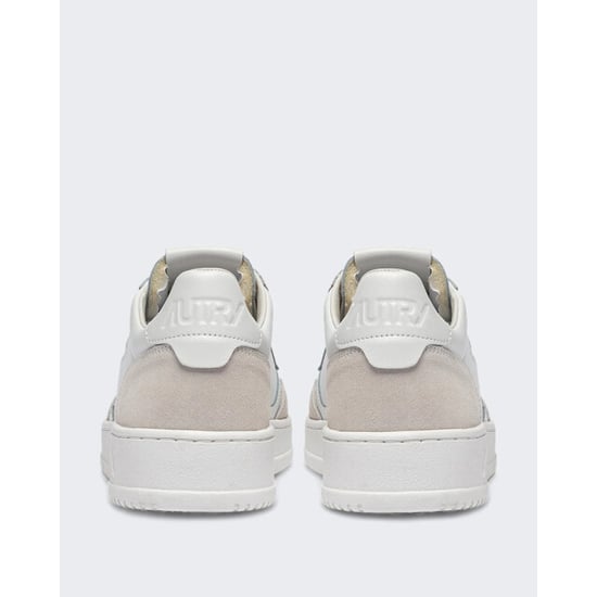 Autry Dames medalist low sneakers leer suède total white - Image 2