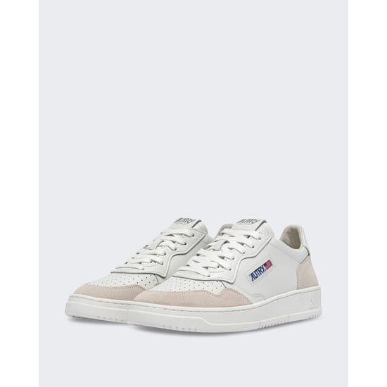 Autry Dames medalist low sneakers leer suède total white - Image 3