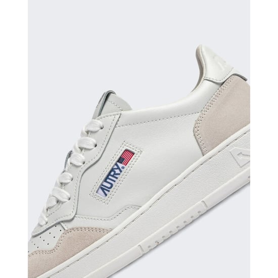 Autry Dames medalist low sneakers leer suède total white - Image 4