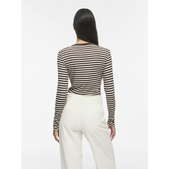 Vila Viavera gestreepte longsleeve top - Image 2