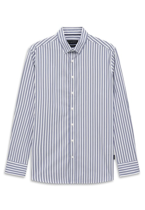 Bugatti Herren Vrijetijdshemd van katoen, gestreept, met under button-down-kraag - Image 4