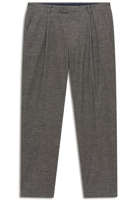 Bugatti Herren Broek met plooien Elio Relaxed Fit ruitpatroon - Image 4