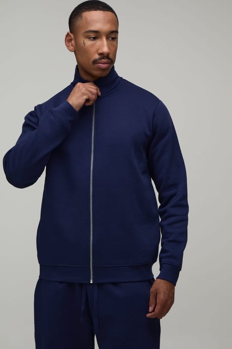 Regular Funnel Zip Through Sweatshirt and Straight Leg jogger - Image 3