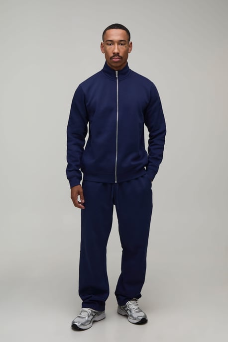 Regular Funnel Zip Through Sweatshirt and Straight Leg jogger - Image 4