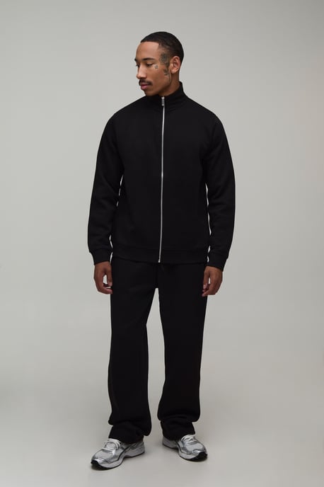 Regular Funnel Zip Through Sweatshirt and Straight Leg jogger - Image 1