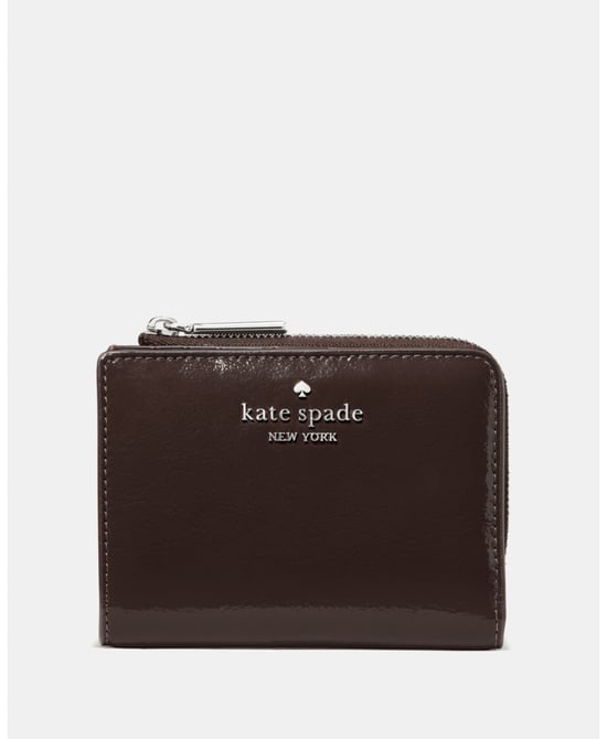 Shiny Leather Small L-Zip Wallet - Image 1