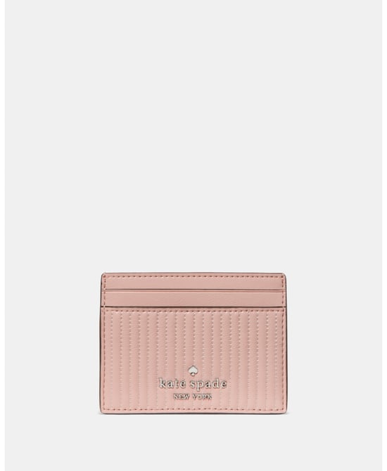 Shiny Quilted Small Slim Card Holder - Image 1