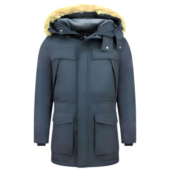 Enos Lange parka jas met faux bontkraag - Image 2