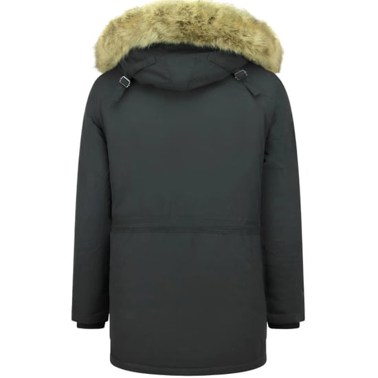 Enos Lange parka jas met bontkraag - Image 2
