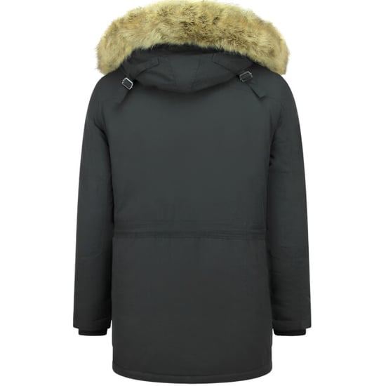 Enos Lange parka jas met bontkraag - Image 6