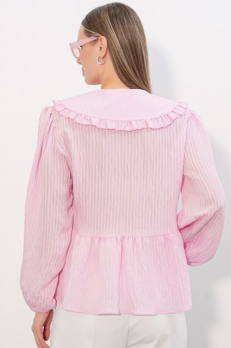 Women’s Viscose-blend Blouse With Baby Collar - Image 6