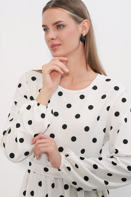 Floral Maxi Knit Dress With Bow Detail - Image 2