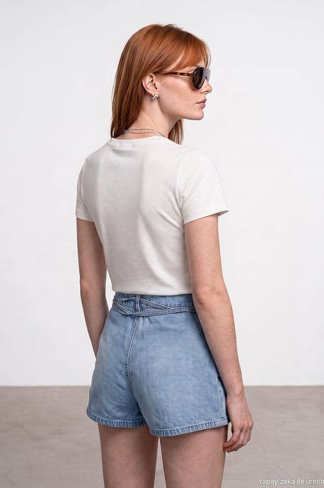 Women's Crew Neck Short Sleeve T-Shirt - Image 2