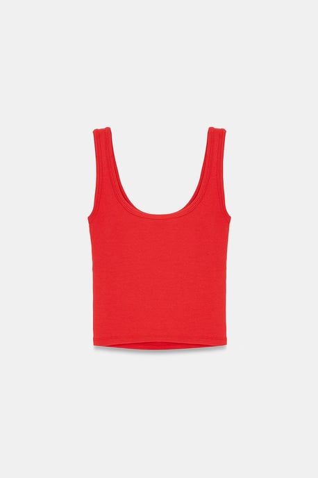 Slim Fit Sleeveless Jersey Cami Blouse - Image 6