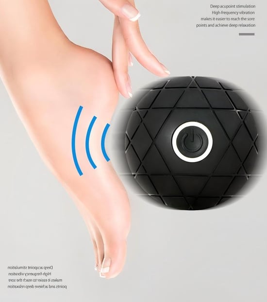 Uppladdningsbar vibrerande 3D-massageboll – Boll för muskelåterhämtning - Image 2