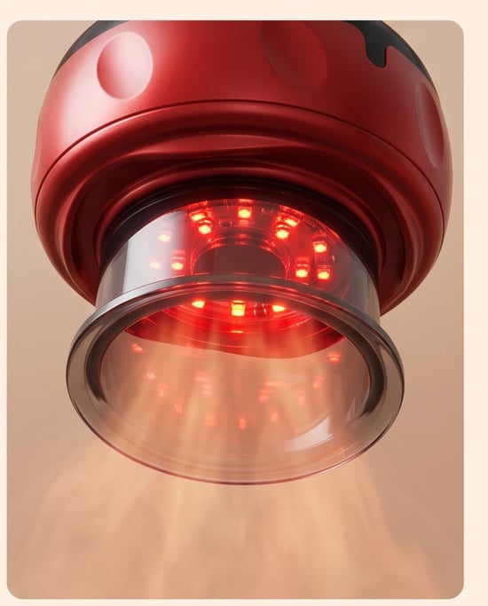 3-in-1 elektrisch verwarmend cuppingapparaat met massage en rood licht - Image 3